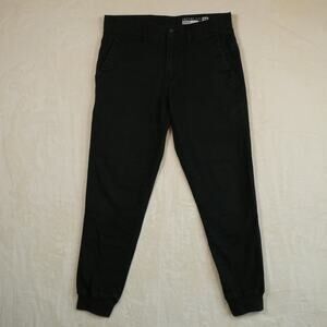 Empyre Black Cotton Blend Joggers